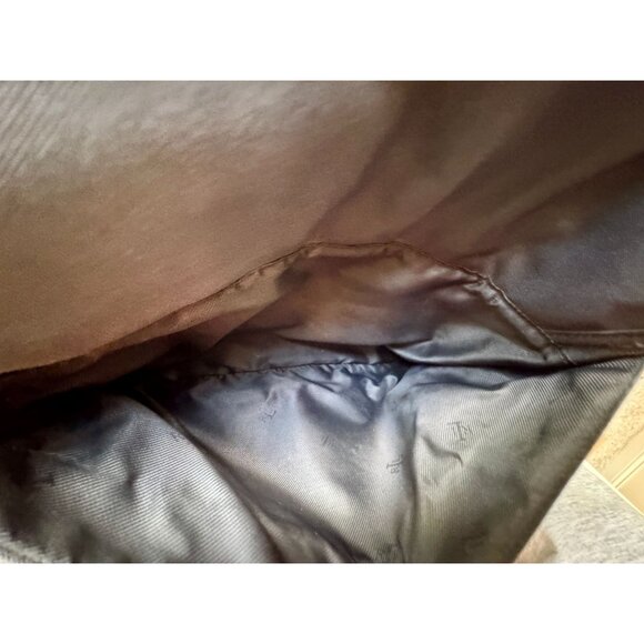 Ralph Lauren Black Messenger Bag With Gold Crest Logo - Shoulder Crossbody - Picture 9 of 16